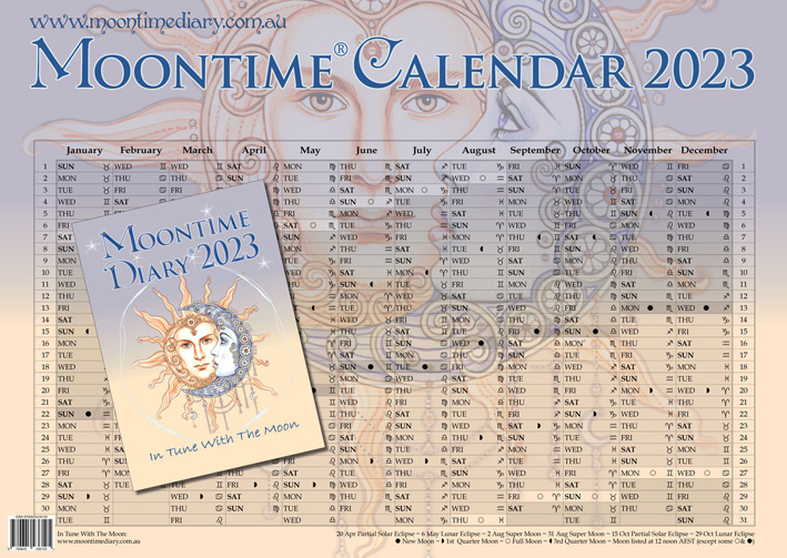 Moontime Diary 2023 Calendar
